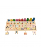 Wooden Educational 3 In 1 Matchboard