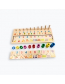 Wooden Educational 3 In 1 Matchboard