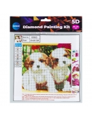 Diamond Painting Kit 20x20cm Σκυλάκια