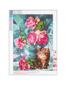 Diamond Mosaic Kit 30x40cm Cat