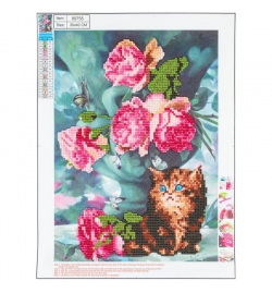 Diamond Mosaic Kit 30x40cm Cat