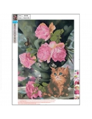 Diamond Mosaic Kit 30x40cm Cat