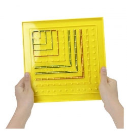 Geoboard Double Sided 27x27cm Set 5pcs