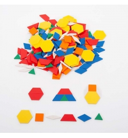 Γεωμετρικά Σχήματα 5mm (Pattern Blocks) 250pcs