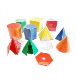 Folding Geometric Solids 2D/3D - 10pcs