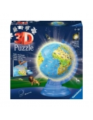 3D Puzzle 180τεμ - Υδρόγειος Σφαίρα Night Edition