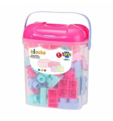 Soft Pink Building Blocks 40 pieces - Luna