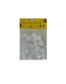 Pom poms 20mm άσπρο 60pcs