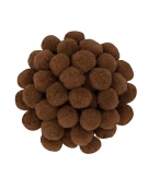 Pom poms 20mm καφέ 60pcs