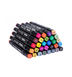 Dual-tip Sketch Markers 30 colors Deli