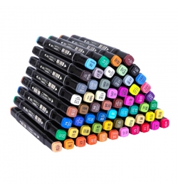 Dual-tip Sketch Markers 60 colors Deli