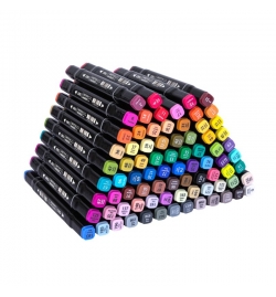 Dual-tip Sketch Markers 80 colors Deli