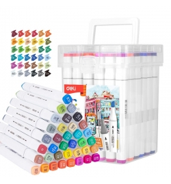 Dual-Tip Sketch Markers 36 Colors Deli