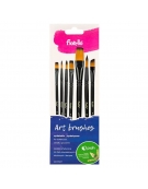 Paint Brush Set 7pcs artistic Nylon Fiorello