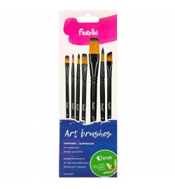 Paint Brush Set 7pcs artistic Nylon Fiorello