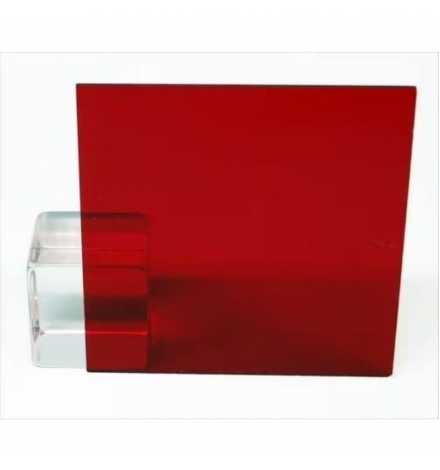 acrylic 3mm 10x15cm Red Transparent