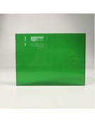 acrylic 3mm 10x15cm Green Transparent