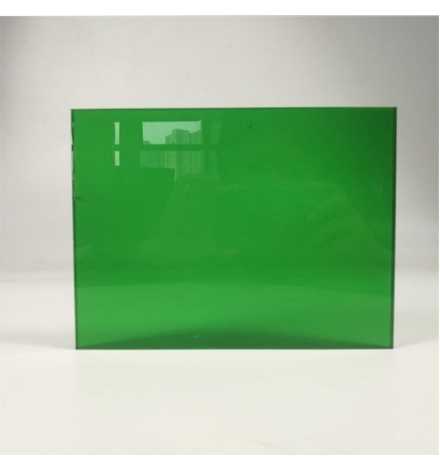 acrylic 3mm 10x15cm Green Transparent