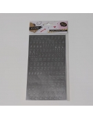 Self Adhesive Letters & Numbers mini 10mm Sylver