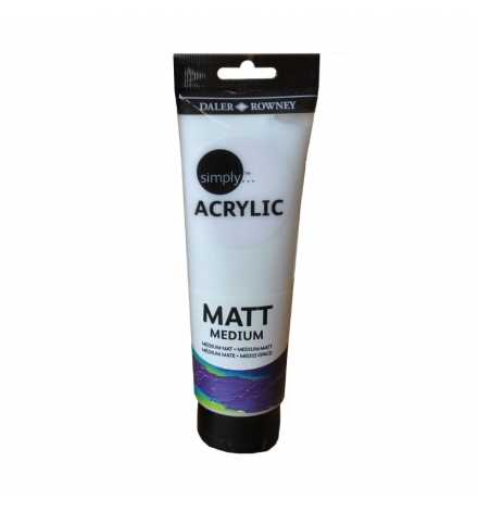 Simply Acrylic Medium Matt 250ml - Daler Rowney