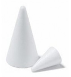 Polystyrene Cone 4x10cm 2pcs