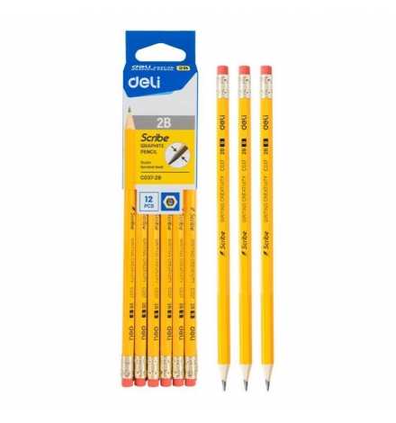 Pencils Graogute Lead 2B 12pcs - Deli